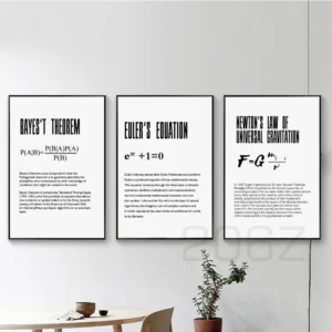 Time Dilation Physics Science Nordic Poster Quote Wall Art Canvas Painting Wall Pictures For Living Room Office Class Home Decor