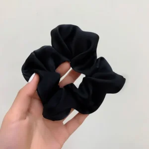 New Classy Retro Elegant Solid Color Intestine Ring Hair Band Elastic Hair Bands Girls' Women Hair Accessories Wholesale