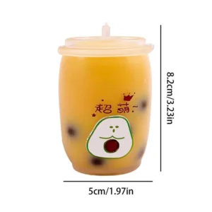 Stress Squishys Toys Milk Tea Cup Drinks Sensory Toy Pinch Finger Sensory Toy Grab And Snap Hand Toy Party Favor For Kids