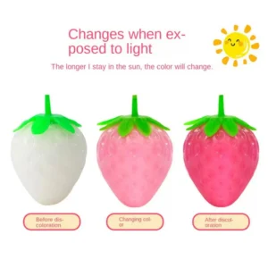 Adults Kids Squishy Strawberry Stress Relief Toys Novelty Simulation Food Fruit Vent Ball Sensory Fidgets Toy Party Favors 8*5cm