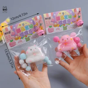 1pc Cute Hamster Fidget Toy Soft Mochi Squeeze Anti-stress Toy Party Favors Stress Relief Toys For Kid Adult Hand Stress Release
